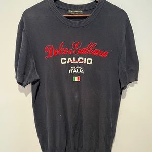 Dolce & Gabbana Short Sleeve Knit Sweater